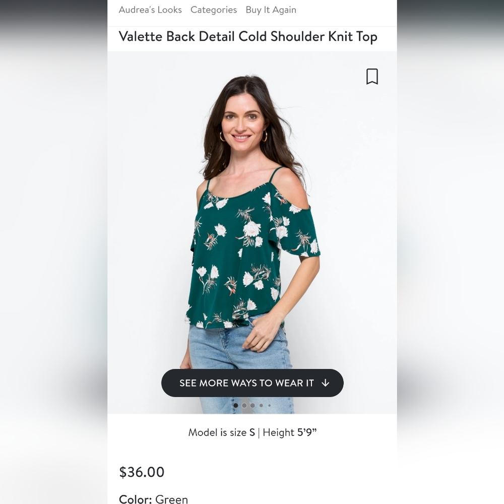 Green flower blouse